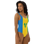 St Vincent Flag One-Piece Swimsuit - Conscious Apparel Store