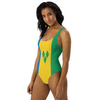 St Vincent Flag One-Piece Swimsuit - Conscious Apparel Store