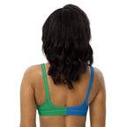 St Vincent Flag padded bikini top - Conscious Apparel Store