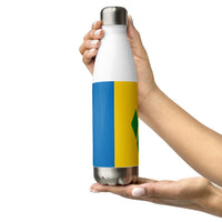 St Vincent Flag Stainless Steel Water Bottle - Conscious Apparel Store