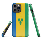 St Vincent Flag Tough Cellphone Case for iPhone® - Conscious Apparel Store