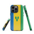 St Vincent Flag Tough Cellphone Case for iPhone® - Conscious Apparel Store