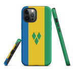 St Vincent Flag Tough Cellphone Case for iPhone® - Conscious Apparel Store