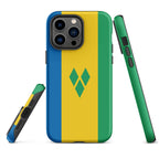 St Vincent Flag Tough Cellphone Case for iPhone® - Conscious Apparel Store