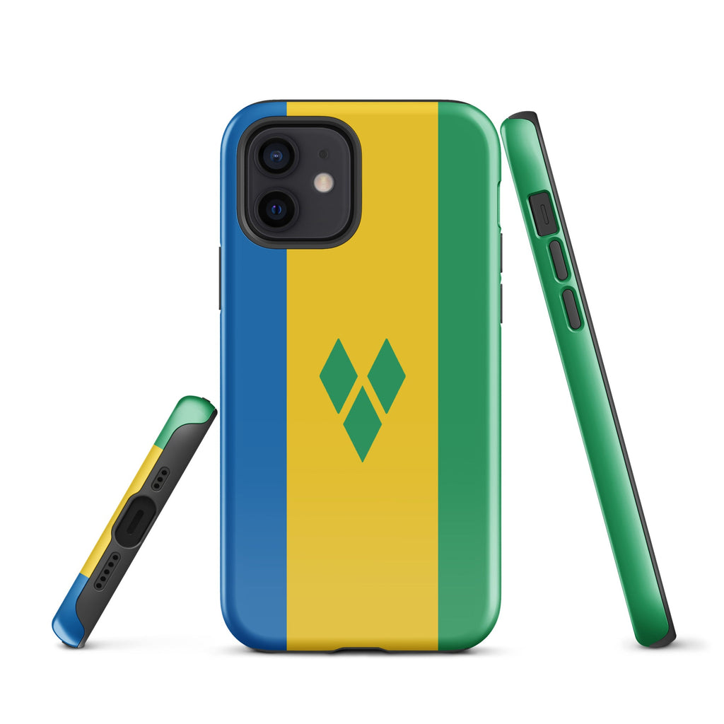 St Vincent Flag Tough Cellphone Case for iPhone® - Conscious Apparel Store