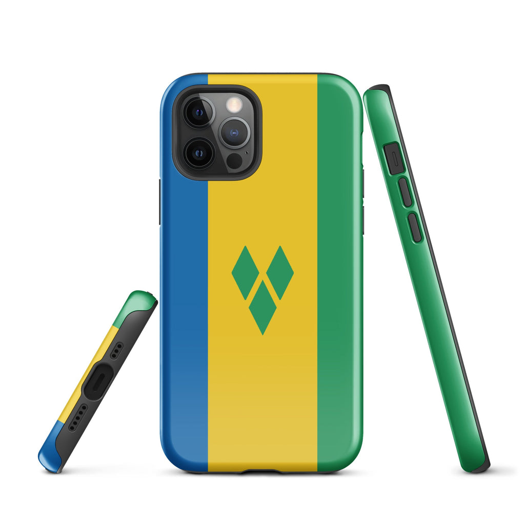 St Vincent Flag Tough Cellphone Case for iPhone® - Conscious Apparel Store