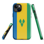 St Vincent Flag Tough Cellphone Case for iPhone® - Conscious Apparel Store