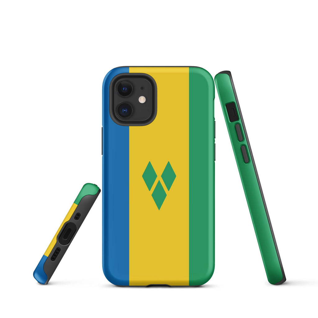 St Vincent Flag Tough Cellphone Case for iPhone® - Conscious Apparel Store