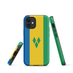 St Vincent Flag Tough Cellphone Case for iPhone® - Conscious Apparel Store
