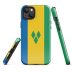 St Vincent Flag Tough Cellphone Case for iPhone® - Conscious Apparel Store
