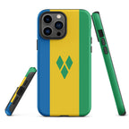 St Vincent Flag Tough Cellphone Case for iPhone® - Conscious Apparel Store