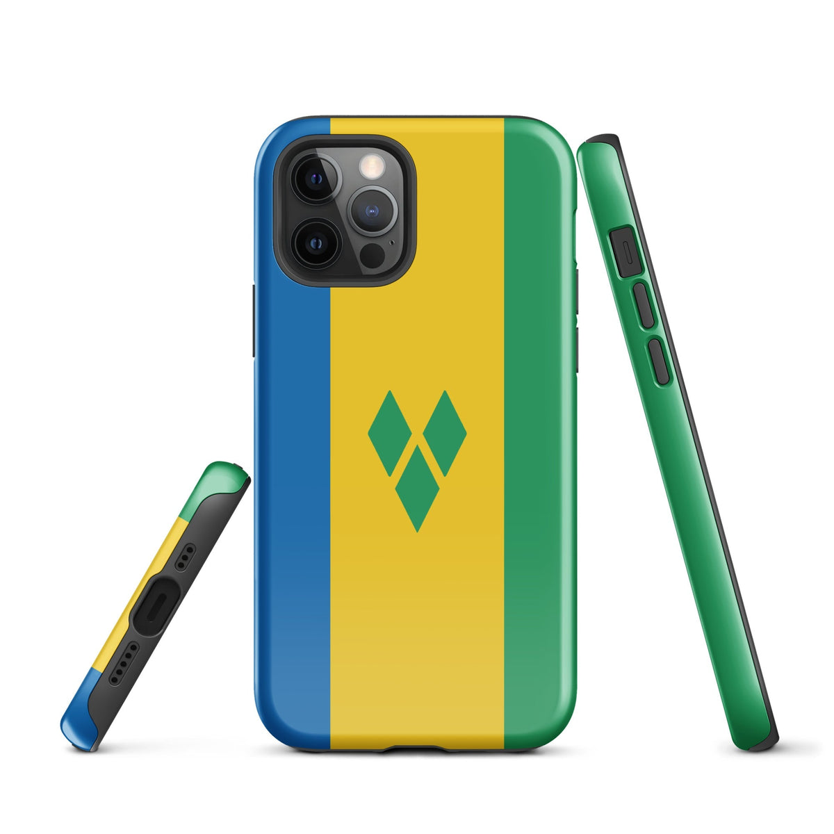 St Vincent Flag Tough Cellphone Case for iPhone® - Conscious Apparel Store