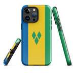 St Vincent Flag Tough Cellphone Case for iPhone® - Conscious Apparel Store