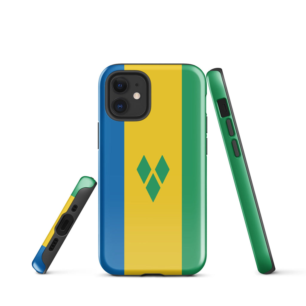 St Vincent Flag Tough Cellphone Case for iPhone® - Conscious Apparel Store