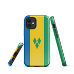 St Vincent Flag Tough Cellphone Case for iPhone® - Conscious Apparel Store