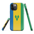 St Vincent Flag Tough Cellphone Case for iPhone® - Conscious Apparel Store