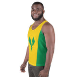 St Vincent Flag Unisex Tank Top - Conscious Apparel Store