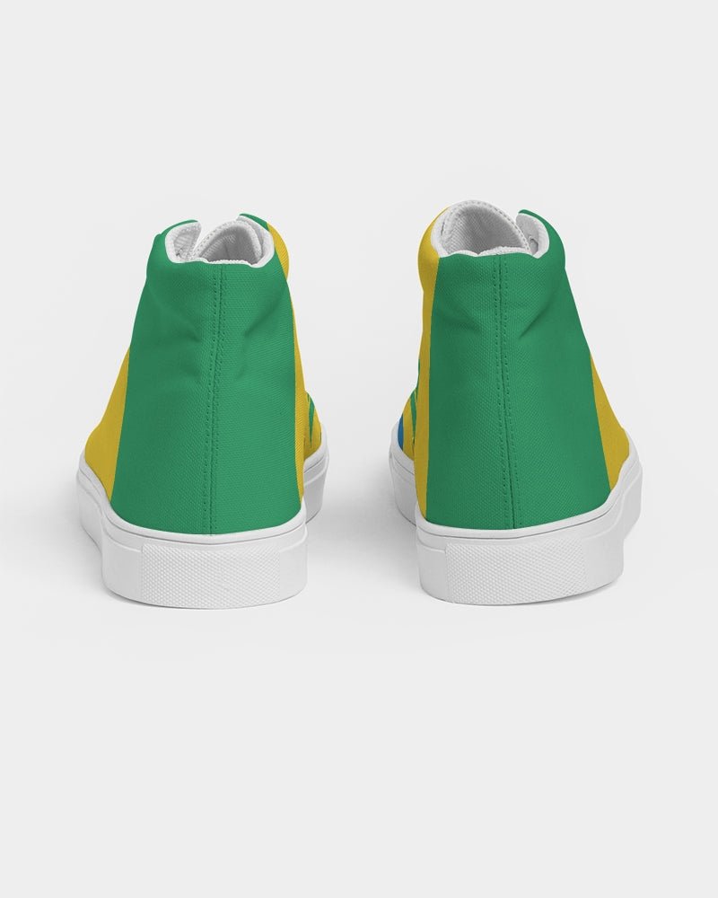 St Vincent Flag Women's Hightop Canvas Shoe - Conscious Apparel Store