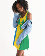 St Vincent Flag Women's Racerback Dress - Conscious Apparel Store