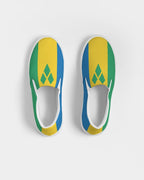 St Vincent Flag Women's Slip-On Canvas Shoe - Conscious Apparel Store