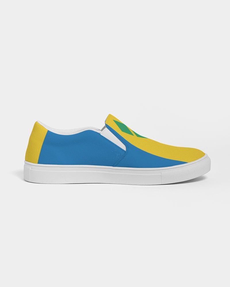 St Vincent Flag Women's Slip-On Canvas Shoe - Conscious Apparel Store