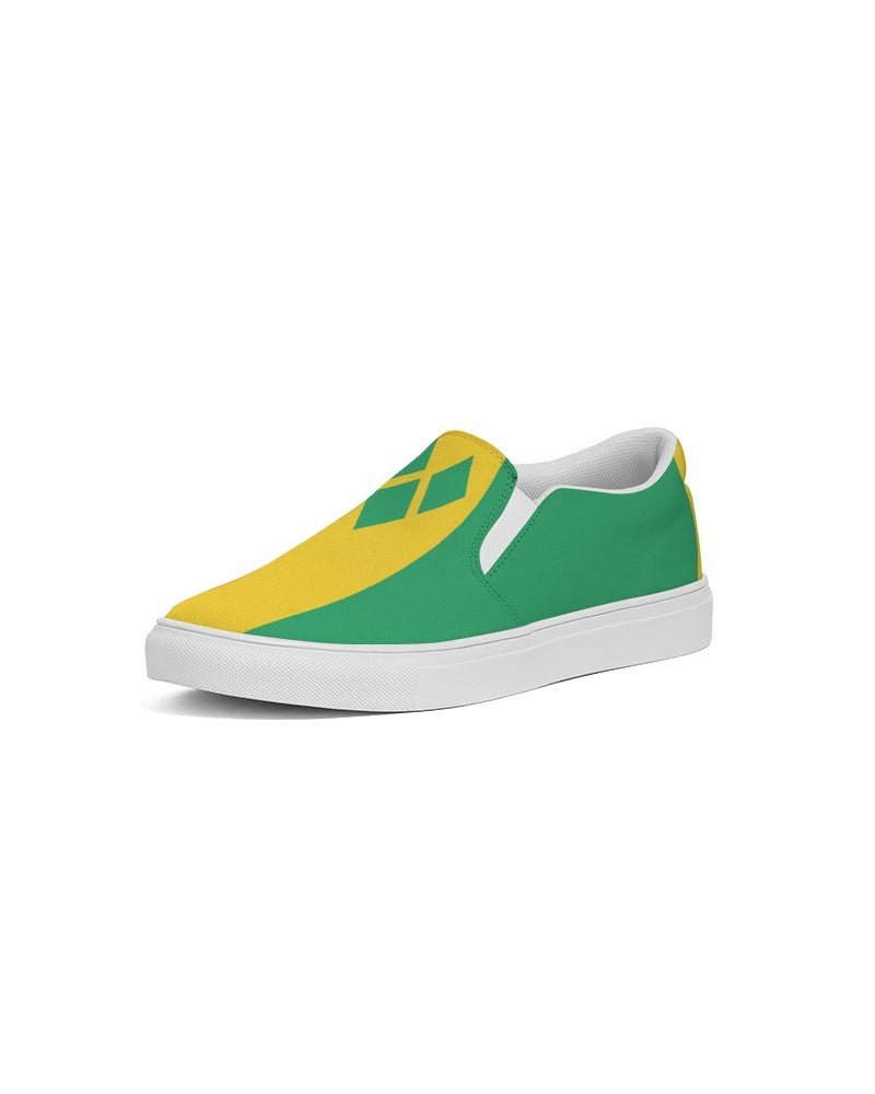 St Vincent Flag Women's Slip-On Canvas Shoe - Conscious Apparel Store