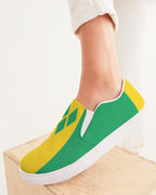 St Vincent Flag Women's Slip-On Canvas Shoe - Conscious Apparel Store