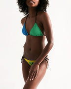 St Vincent Flag Women's String Bikini - Conscious Apparel Store
