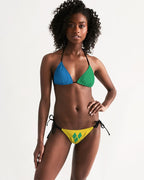 St Vincent Flag Women's String Bikini - Conscious Apparel Store