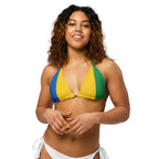 St Vincent & The Grenadines string bikini top - Conscious Apparel Store