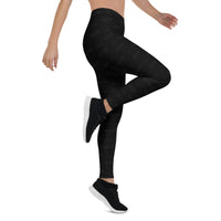 Subliminal Egyptian Ankh Cross (Black) Leggings - Conscious Apparel Store