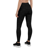 Subliminal Egyptian Ankh Cross (Black) Leggings - Conscious Apparel Store