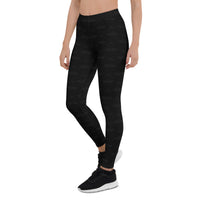Subliminal Egyptian Ankh Cross (Black) Leggings - Conscious Apparel Store