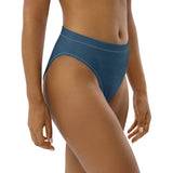 Subliminal Egyptian Ankh Cross high-waisted bikini bottom (Blue) - Conscious Apparel Store