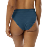 Subliminal Egyptian Ankh Cross high-waisted bikini bottom (Blue) - Conscious Apparel Store
