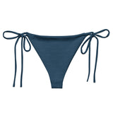 Subliminal Egyptian Ankh Cross string bikini bottom (Blue) - Conscious Apparel Store