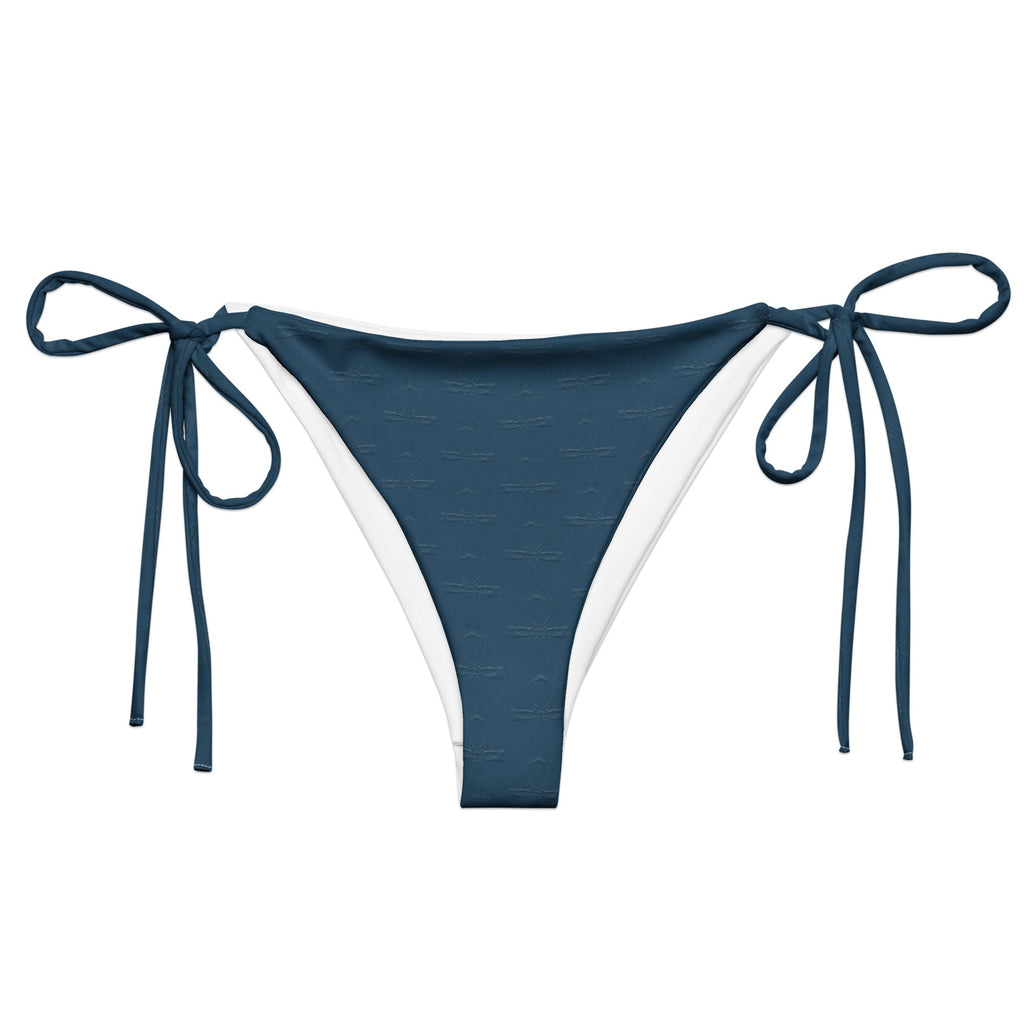 Subliminal Egyptian Ankh Cross string bikini bottom (Blue) (6 Colors Available) - Conscious Apparel Store
