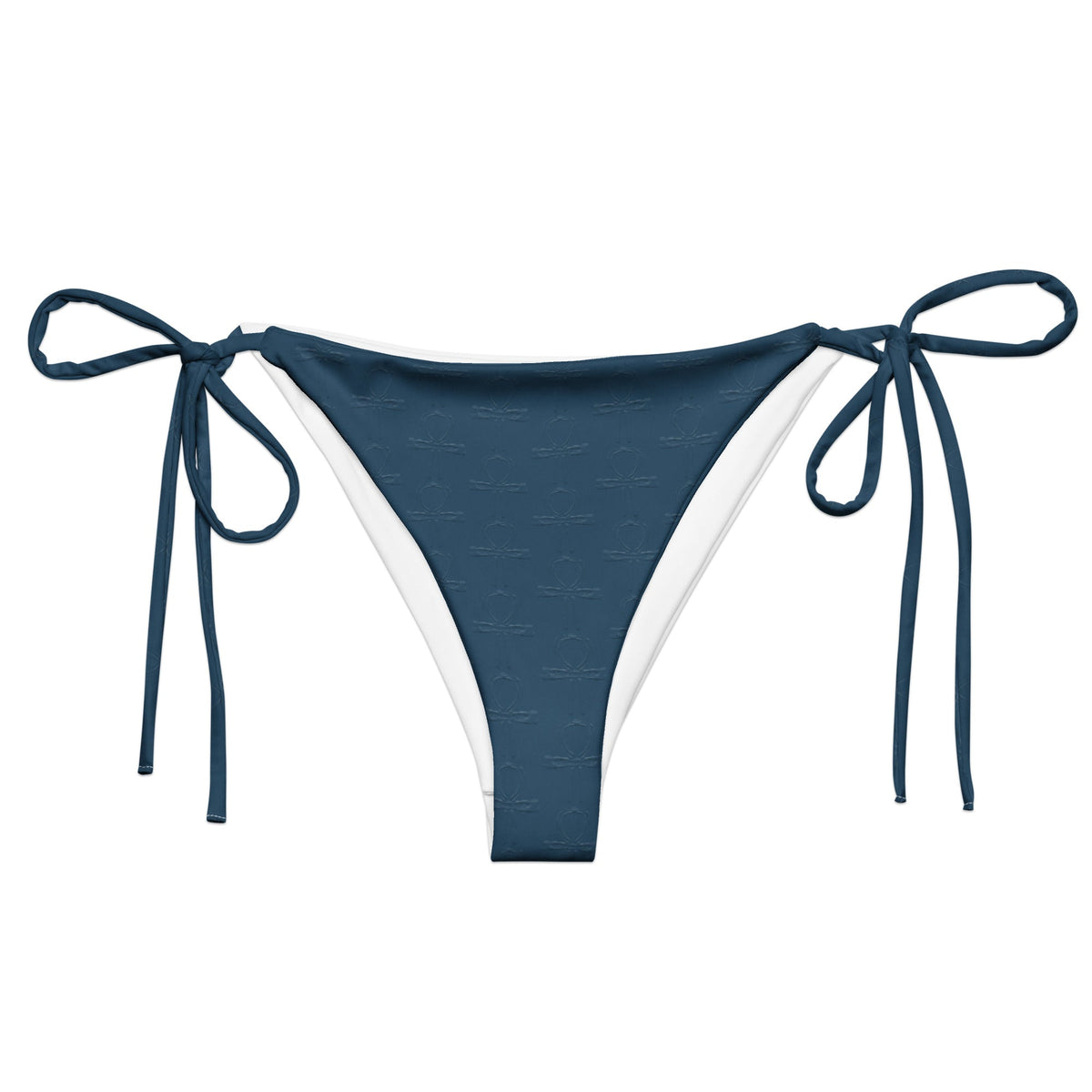 Subliminal Egyptian Ankh Cross string bikini bottom (Blue) (6 Colors Available) - Conscious Apparel Store