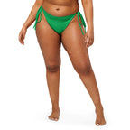 Subliminal Egyptian Ankh Cross string bikini bottom (Green) - Conscious Apparel Store