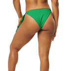 Subliminal Egyptian Ankh Cross string bikini bottom (Green) - Conscious Apparel Store