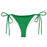 Subliminal Egyptian Ankh Cross string bikini bottom (Green) - Conscious Apparel Store
