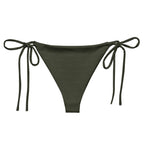 Subliminal Egyptian Ankh Cross string bikini bottom (Olive) (6 Colors Available) - Conscious Apparel Store
