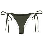 Subliminal Egyptian Ankh Cross string bikini bottom (Olive) (6 Colors Available) - Conscious Apparel Store