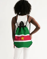 Suriname Flag Canvas Drawstring Bag - Conscious Apparel Store