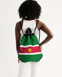 Suriname Flag Canvas Drawstring Bag - Conscious Apparel Store