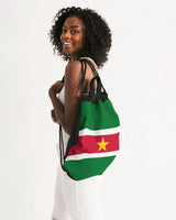 Suriname Flag Canvas Drawstring Bag - Conscious Apparel Store