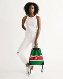 Suriname Flag Canvas Drawstring Bag - Conscious Apparel Store