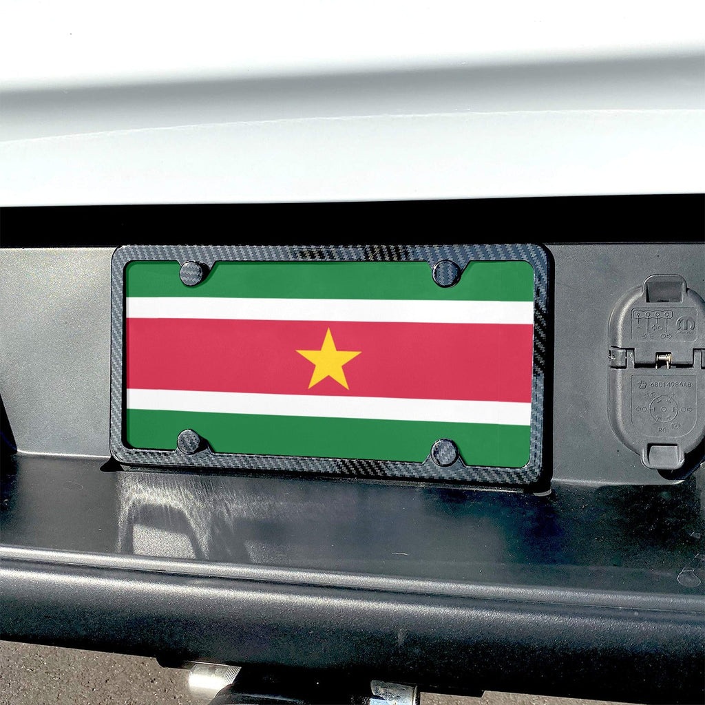 Suriname Flag Custom License Plate - Conscious Apparel Store