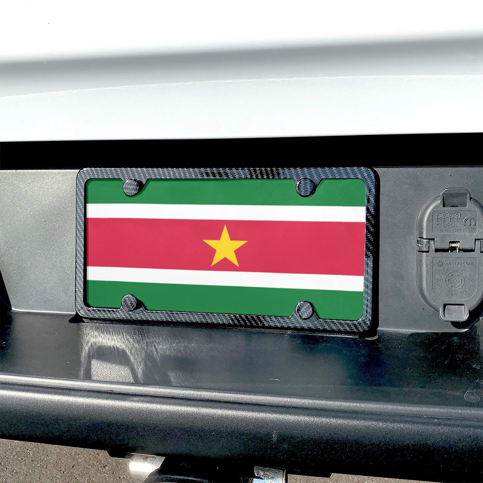 Suriname Flag Custom License Plate - Conscious Apparel Store