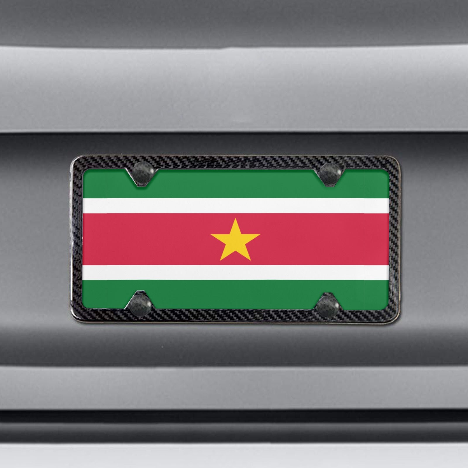 Suriname Flag Custom License Plate - Conscious Apparel Store